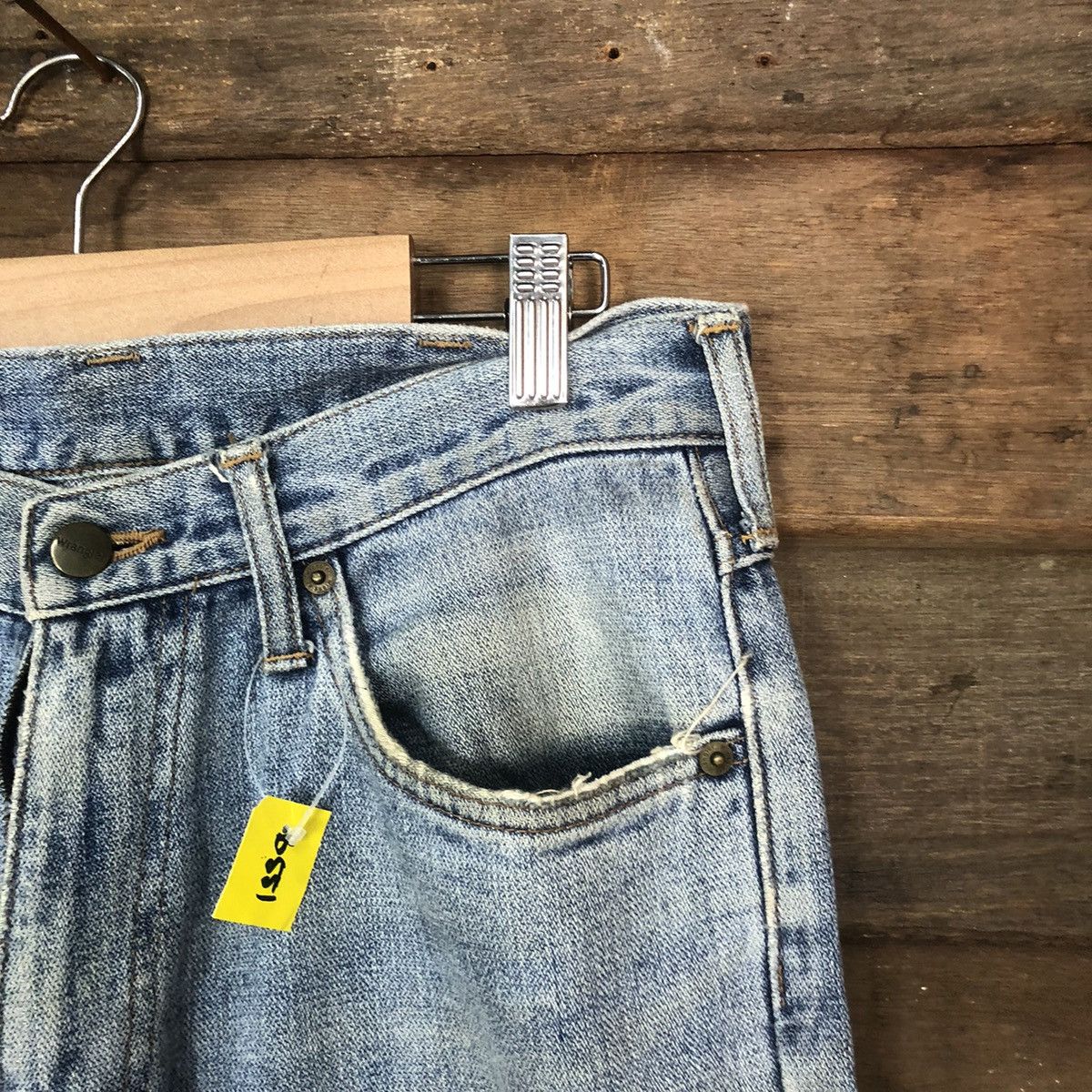Vintage DLS Wrangler vintage Blue Distressed Denim Pants #BB581 Size US 30 / EU 46 - 5 Thumbnail