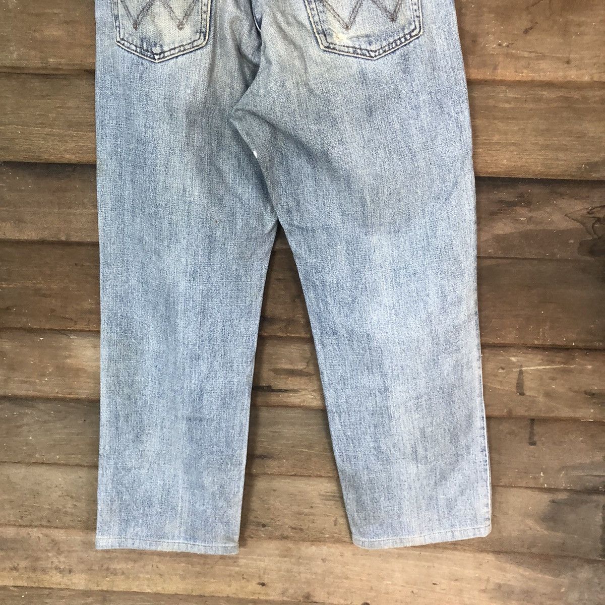 Vintage DLS Wrangler vintage Blue Distressed Denim Pants #BB581 Size US 30 / EU 46 - 12 Thumbnail