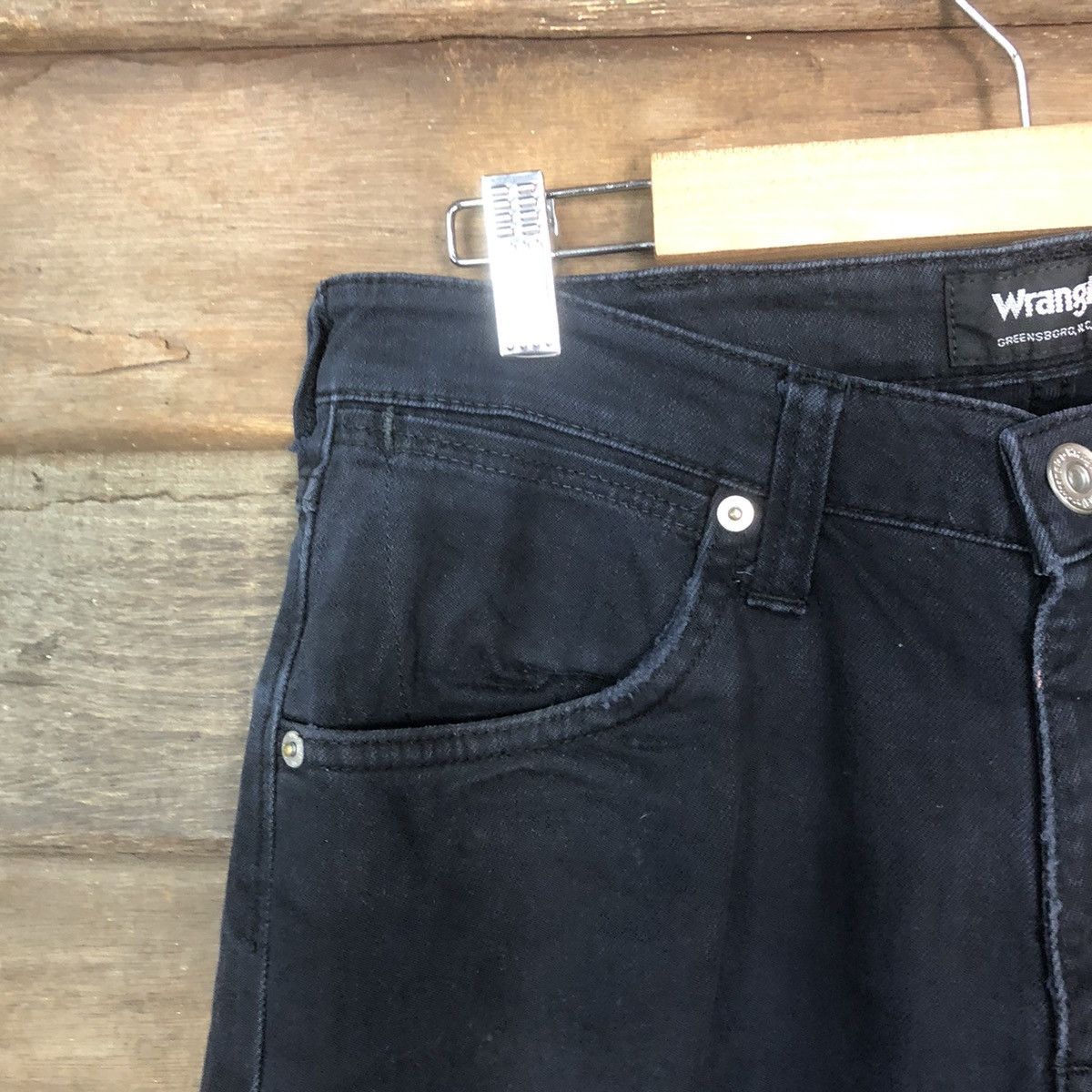 Vintage DLS Wrangler vintage Black Denim Pants #BB544 Size US 30 / EU 46 - 4 Thumbnail