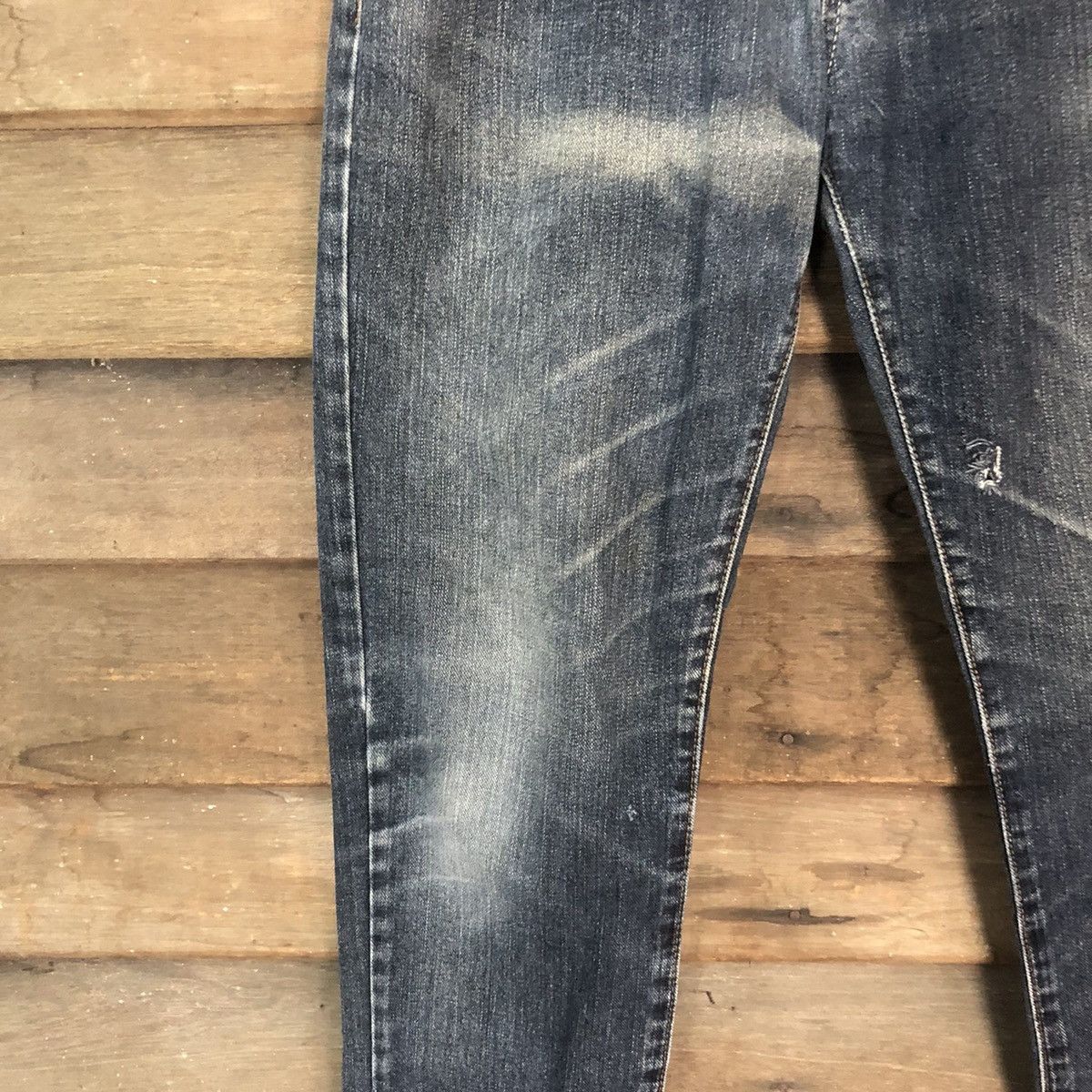 Japanese Brand DLS Japanese Brand Blue Distressed Denim Pants #BB554 Size US 30 / EU 46 - 6 Thumbnail