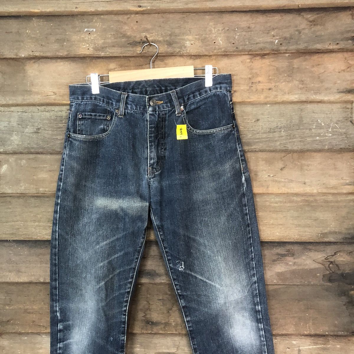 Japanese Brand DLS Japanese Brand Blue Distressed Denim Pants #BB554 Size US 30 / EU 46 - 2 Thumbnail