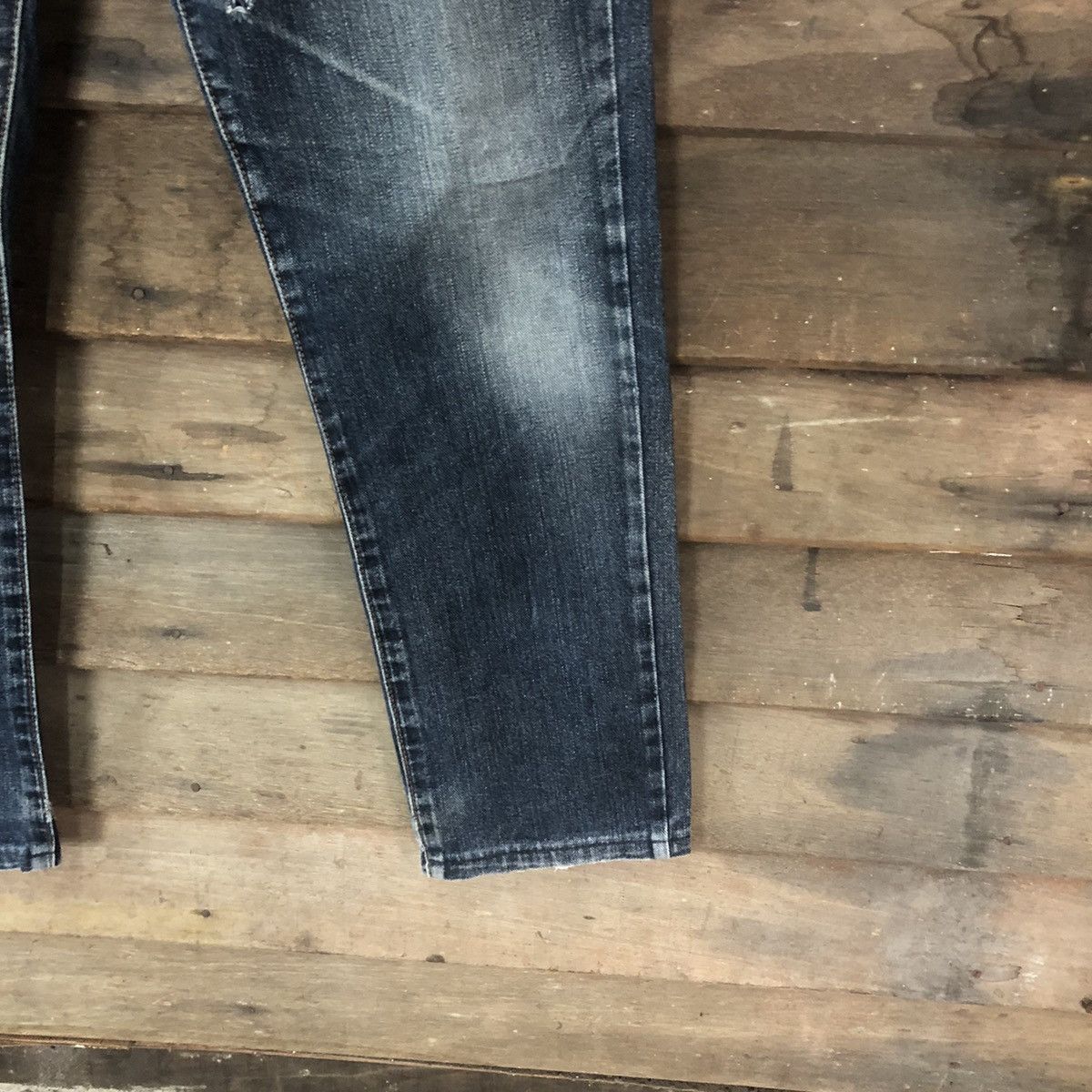 Japanese Brand DLS Japanese Brand Blue Distressed Denim Pants #BB554 Size US 30 / EU 46 - 9 Thumbnail