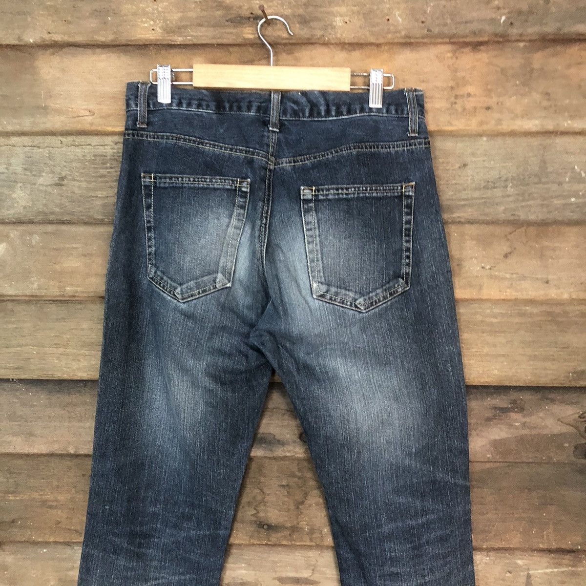 Japanese Brand DLS Japanese Brand Blue Distressed Denim Pants #BB554 Size US 30 / EU 46 - 12 Thumbnail