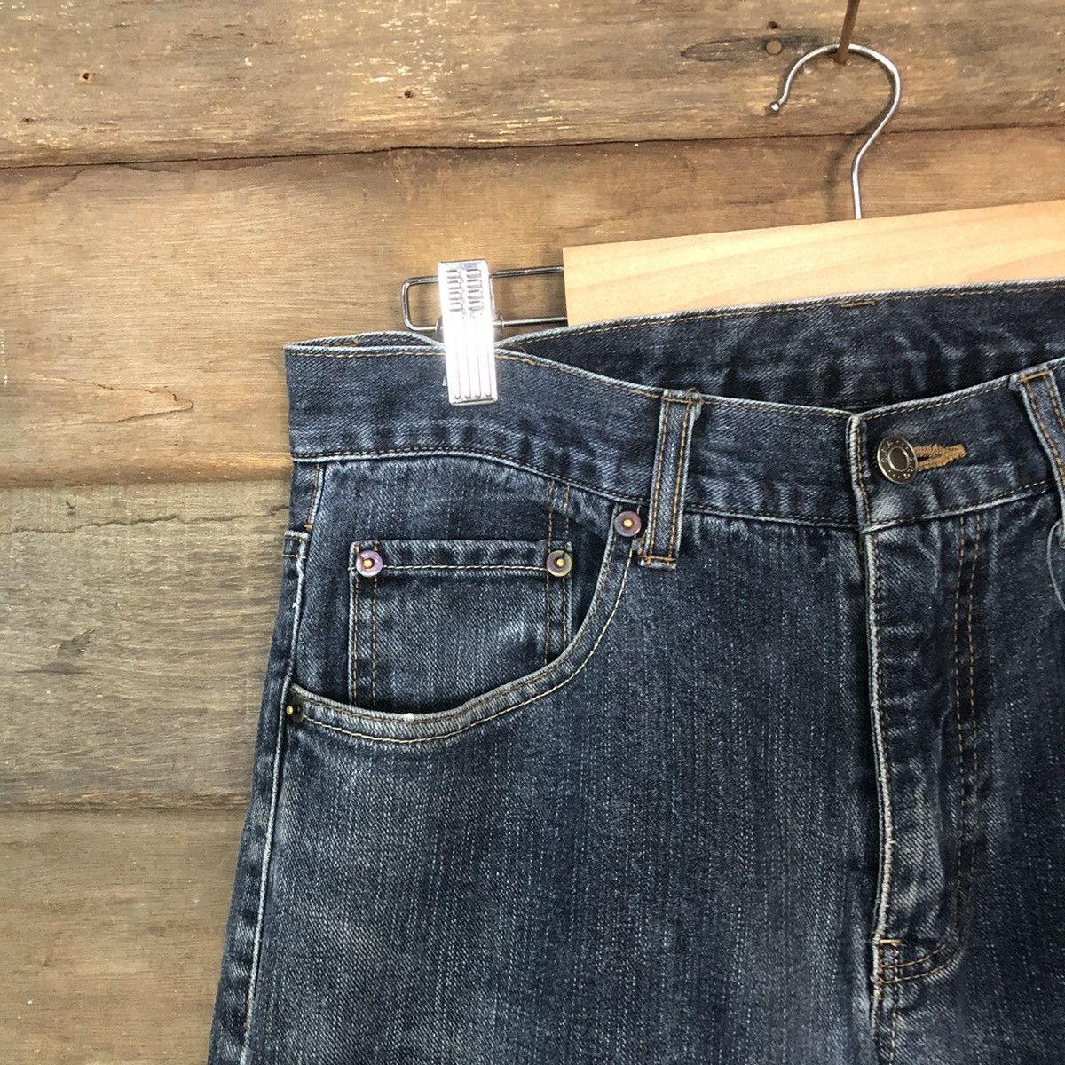 Japanese Brand DLS Japanese Brand Blue Distressed Denim Pants #BB554 Size US 30 / EU 46 - 4 Thumbnail