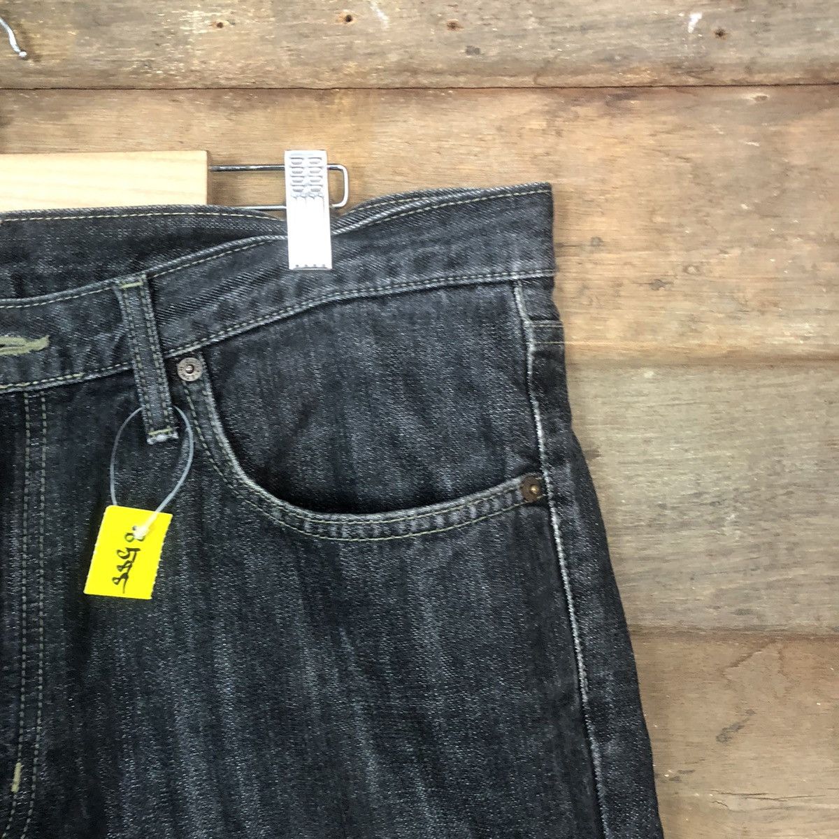 Edwin DLS Edwin vintage black Gray Distressed Denim Pants #BB555 Size US 35 - 5 Thumbnail