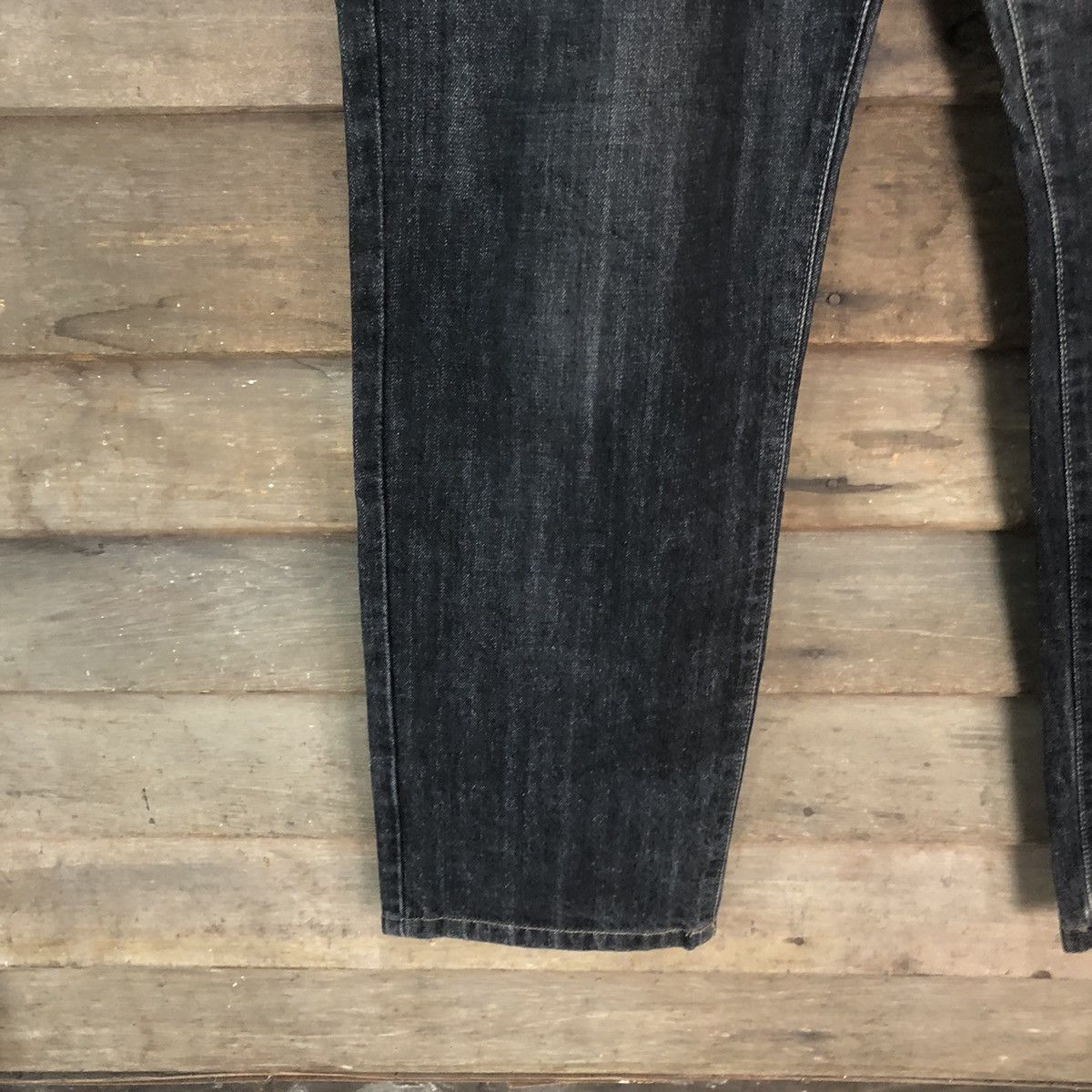 Edwin DLS Edwin vintage black Gray Distressed Denim Pants #BB555 Size US 35 - 6 Thumbnail