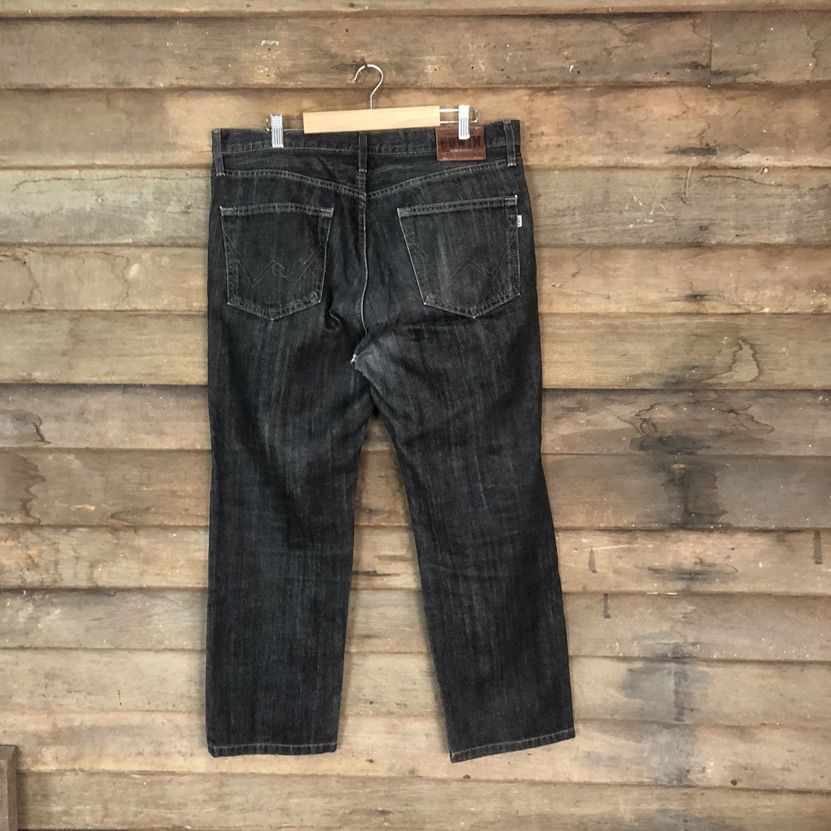 Edwin DLS Edwin vintage black Gray Distressed Denim Pants #BB555 Size US 35 - 10 Thumbnail