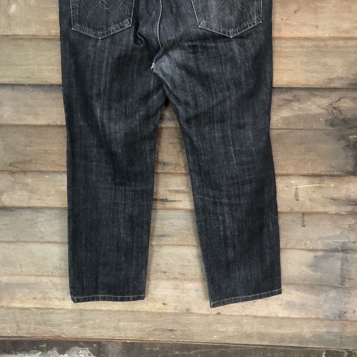 Edwin DLS Edwin vintage black Gray Distressed Denim Pants #BB555 Size US 35 - 12 Thumbnail