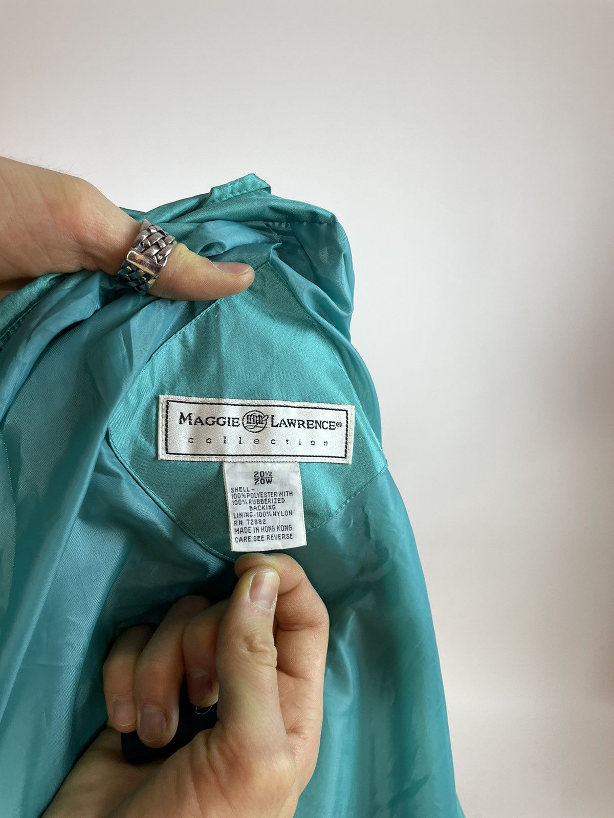 Vintage MAGGIE LAWRENCE Vintage blue trench coat Womens size Large Size L / US 10 / IT 46 - 10 Thumbnail