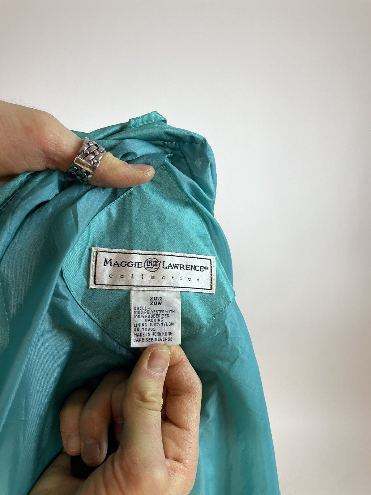 Vintage MAGGIE LAWRENCE Vintage blue trench coat Womens size Large Size L / US 10 / IT 46 - 11 Thumbnail