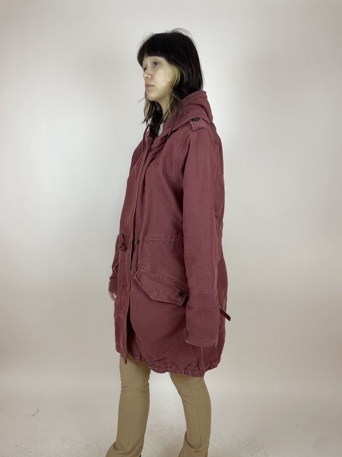 Other MAISON SCOTCH WOMENS NAVY RED COTTON PARKA JACKET SIZE L Size L / US 10 / IT 46 - 5 Thumbnail
