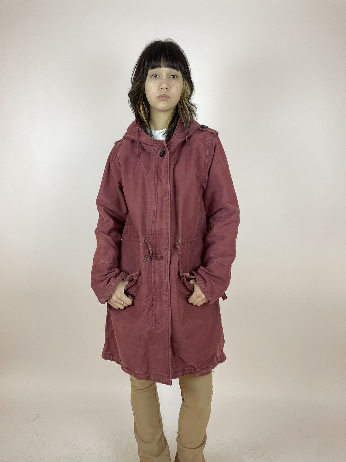Other MAISON SCOTCH WOMENS NAVY RED COTTON PARKA JACKET SIZE L Size L / US 10 / IT 46 - 3 Thumbnail