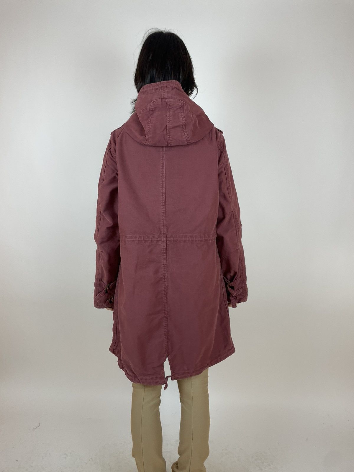 Other MAISON SCOTCH WOMENS NAVY RED COTTON PARKA JACKET SIZE L Size L / US 10 / IT 46 - 6 Thumbnail