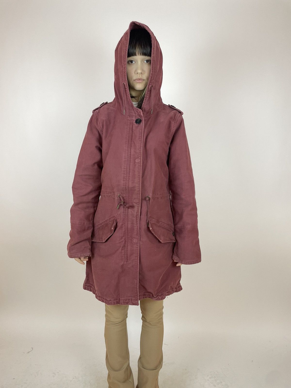 Other MAISON SCOTCH WOMENS NAVY RED COTTON PARKA JACKET SIZE L Size L / US 10 / IT 46 - 2 Thumbnail