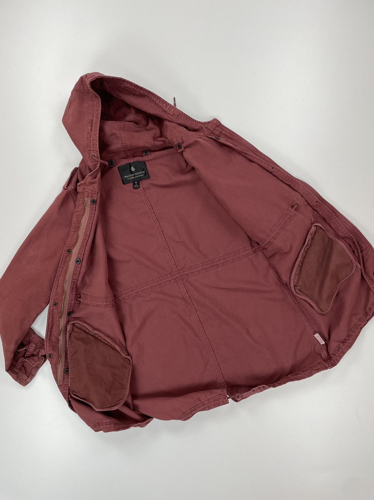 Other MAISON SCOTCH WOMENS NAVY RED COTTON PARKA JACKET SIZE L Size L / US 10 / IT 46 - 9 Thumbnail