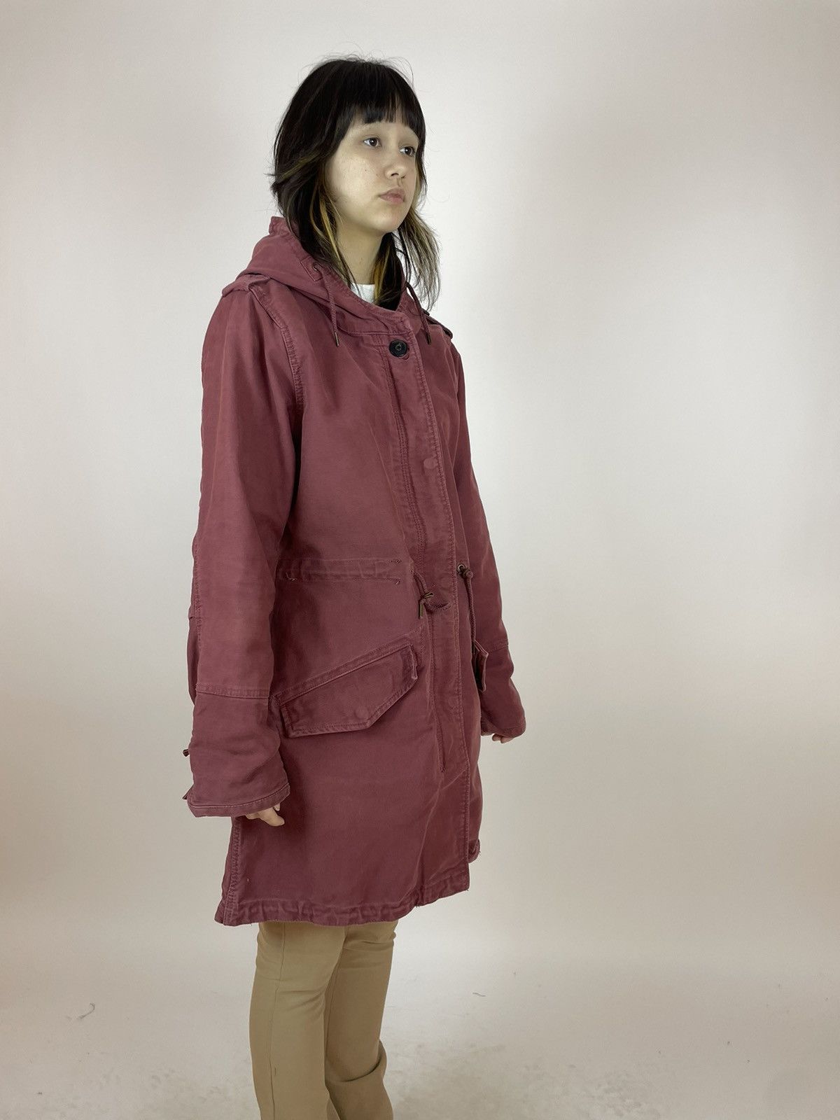 Other MAISON SCOTCH WOMENS NAVY RED COTTON PARKA JACKET SIZE L Size L / US 10 / IT 46 - 4 Thumbnail