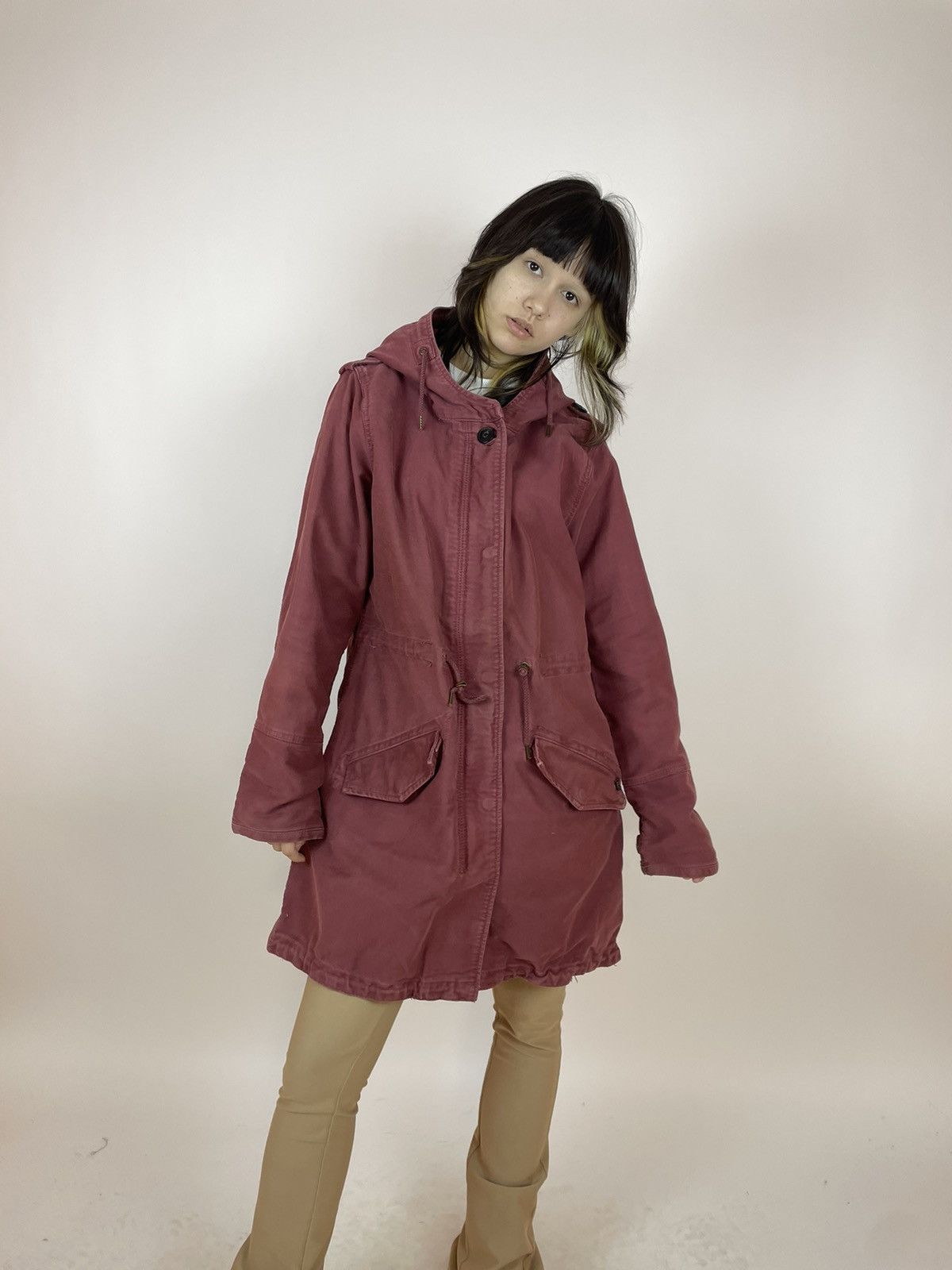 Other MAISON SCOTCH WOMENS NAVY RED COTTON PARKA JACKET SIZE L Size L / US 10 / IT 46 - 1 Thumbnail