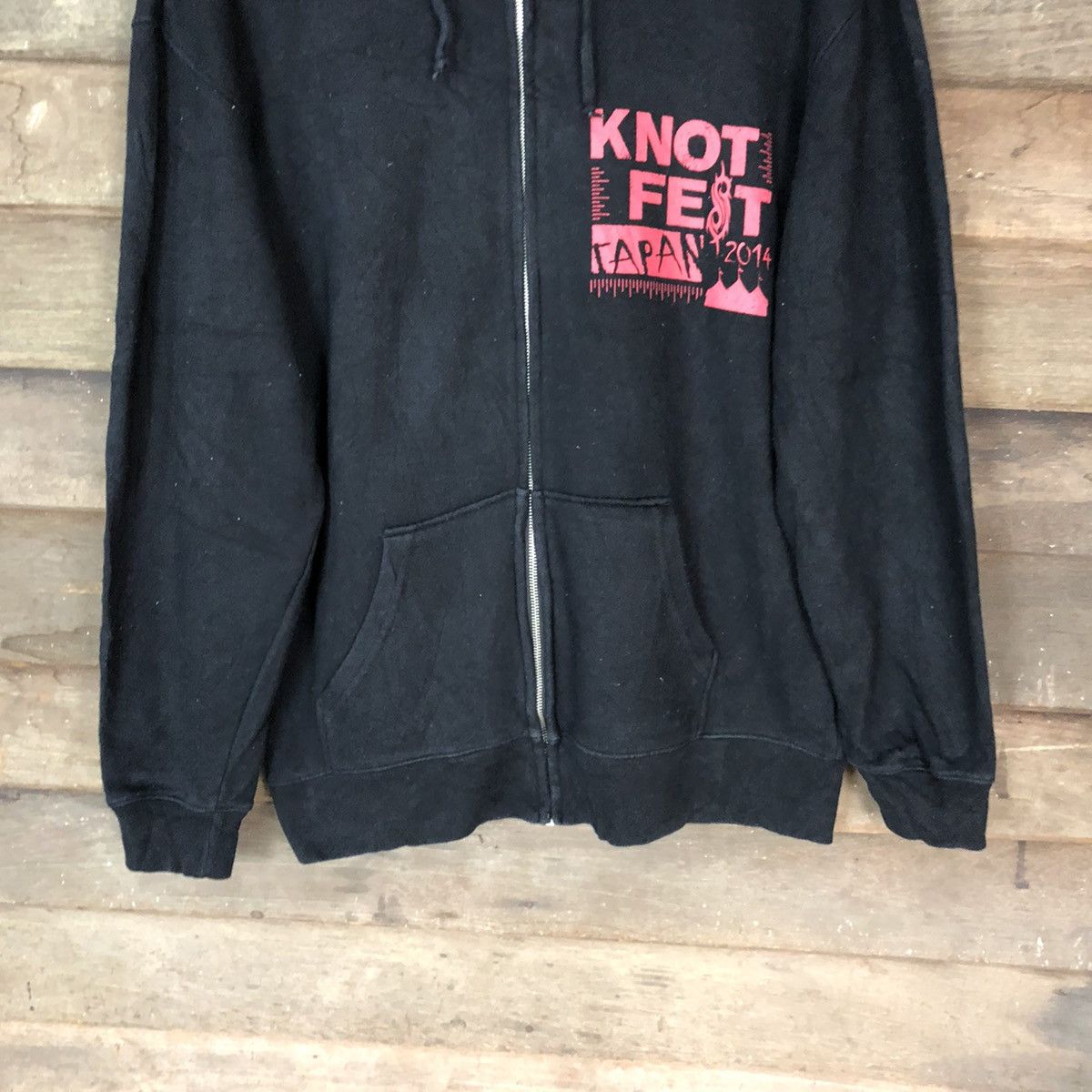 Band Tees × Japanese Brand Knot Fest punk metal Big Logo Black Hoodie #6800 Size US L / EU 52-54 / 3 - 5 Thumbnail