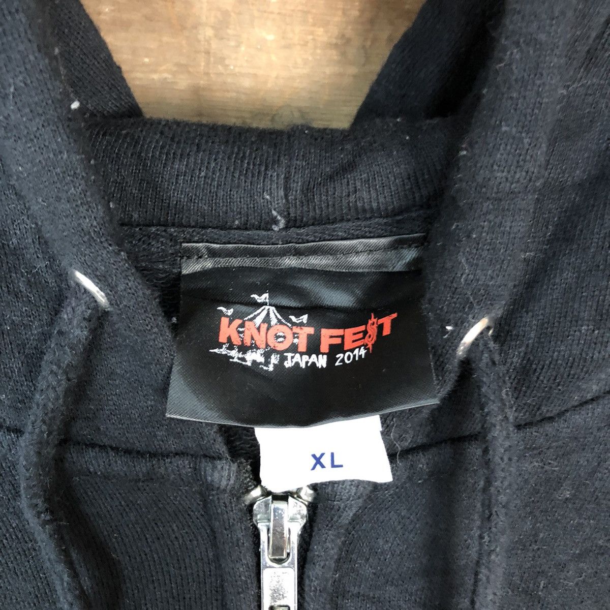 Band Tees × Japanese Brand Knot Fest punk metal Big Logo Black Hoodie #6800 Size US L / EU 52-54 / 3 - 10 Thumbnail