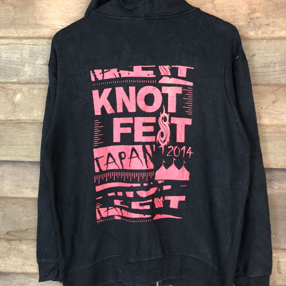 Band Tees × Japanese Brand Knot Fest punk metal Big Logo Black Hoodie #6800 Size US L / EU 52-54 / 3 - 2 Thumbnail