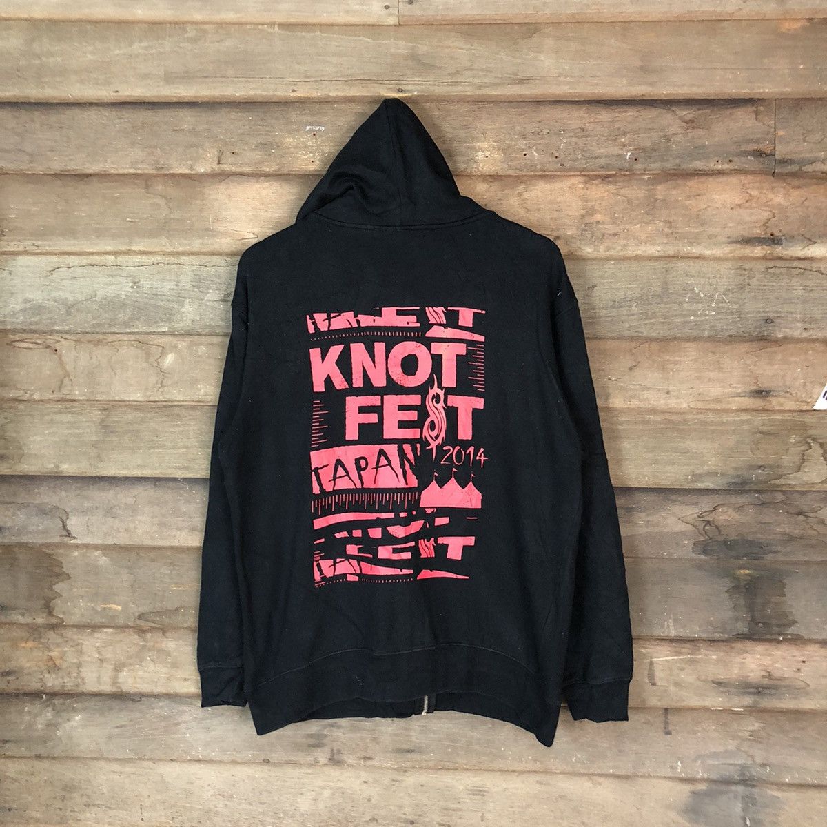 Band Tees × Japanese Brand Knot Fest punk metal Big Logo Black Hoodie #6800 Size US L / EU 52-54 / 3 - 1 Thumbnail