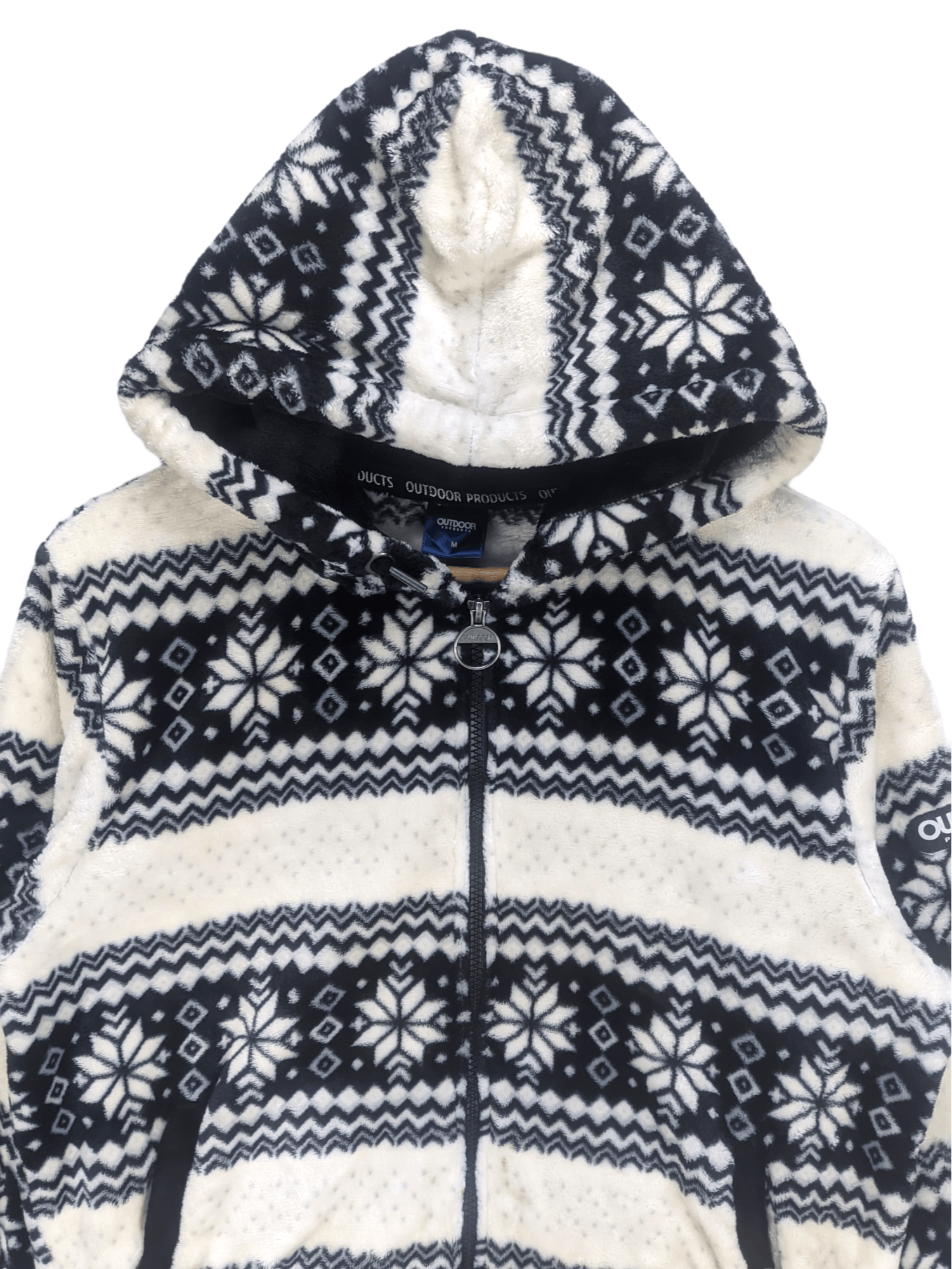 Japanese Brand Steals🔥Fleece Jacket Snowflakes by Outdoor Size US M / EU 48-50 / 2 - 5 Thumbnail