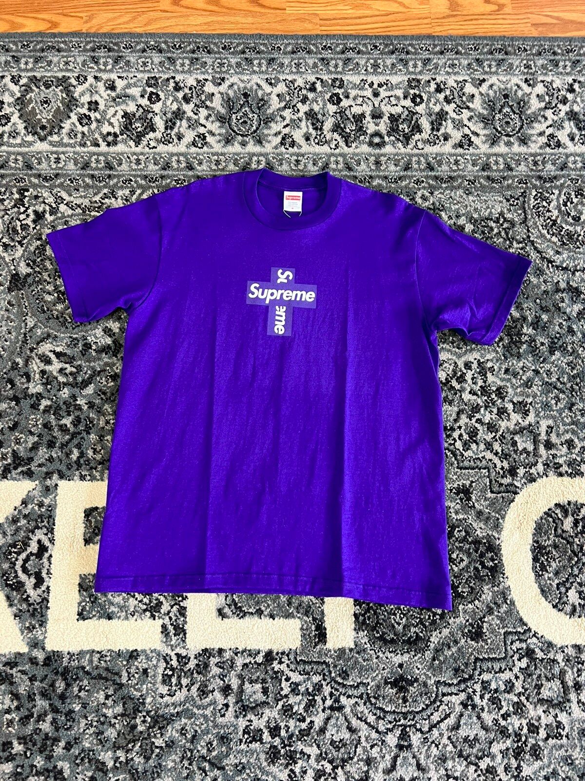 Supreme Supreme Cross Box Logo Purple Size M | Grailed