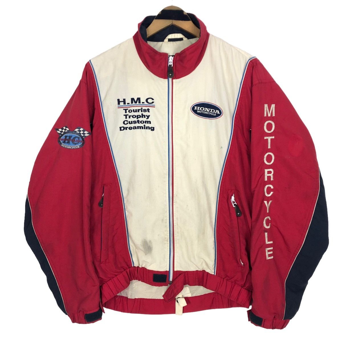 Honda × Vintage Vintage 90s Honda Classics Motorcycle Light Rider Jacket Size US L / EU 52-54 / 3 - 1 Thumbnail
