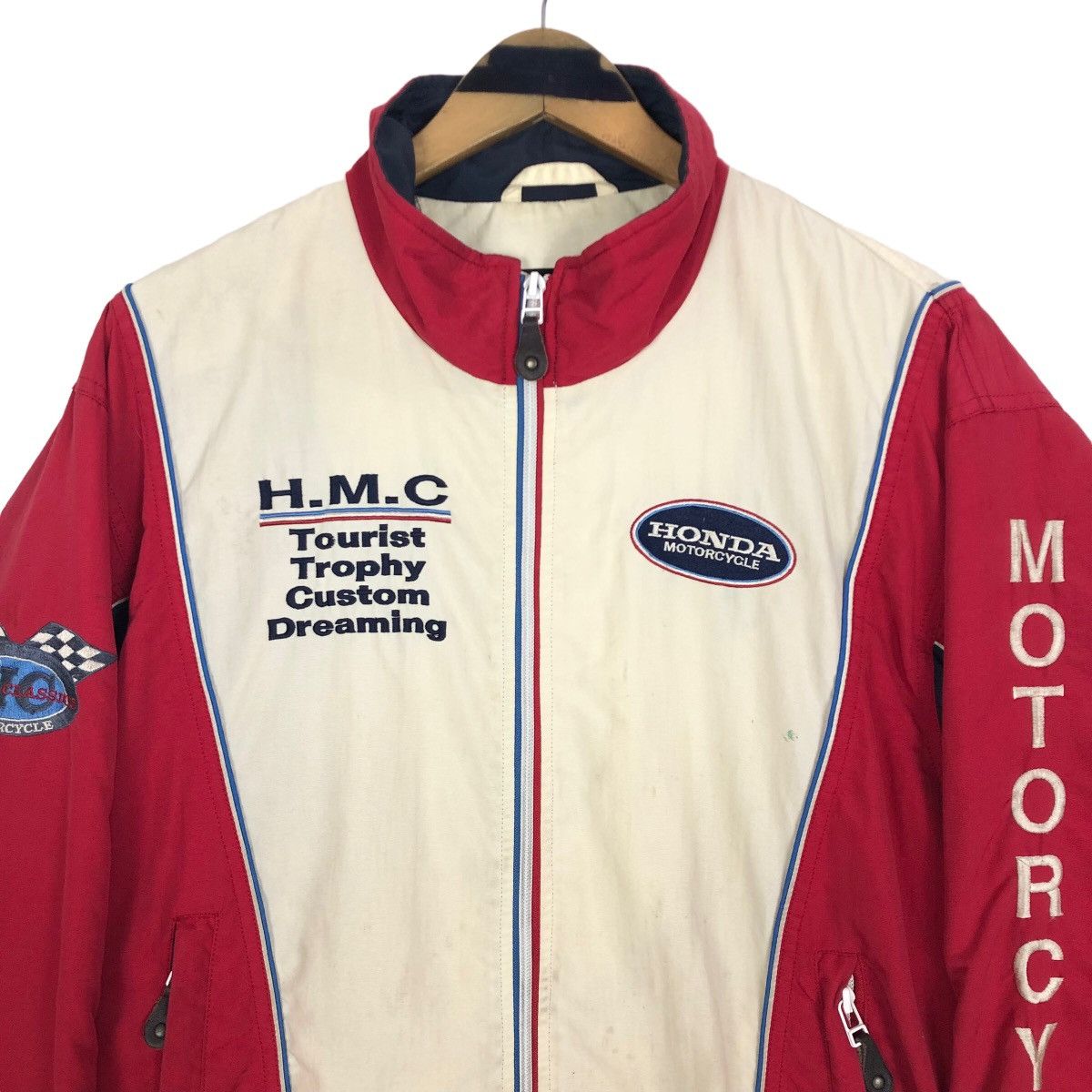 Honda × Vintage Vintage 90s Honda Classics Motorcycle Light Rider Jacket Size US L / EU 52-54 / 3 - 4 Thumbnail