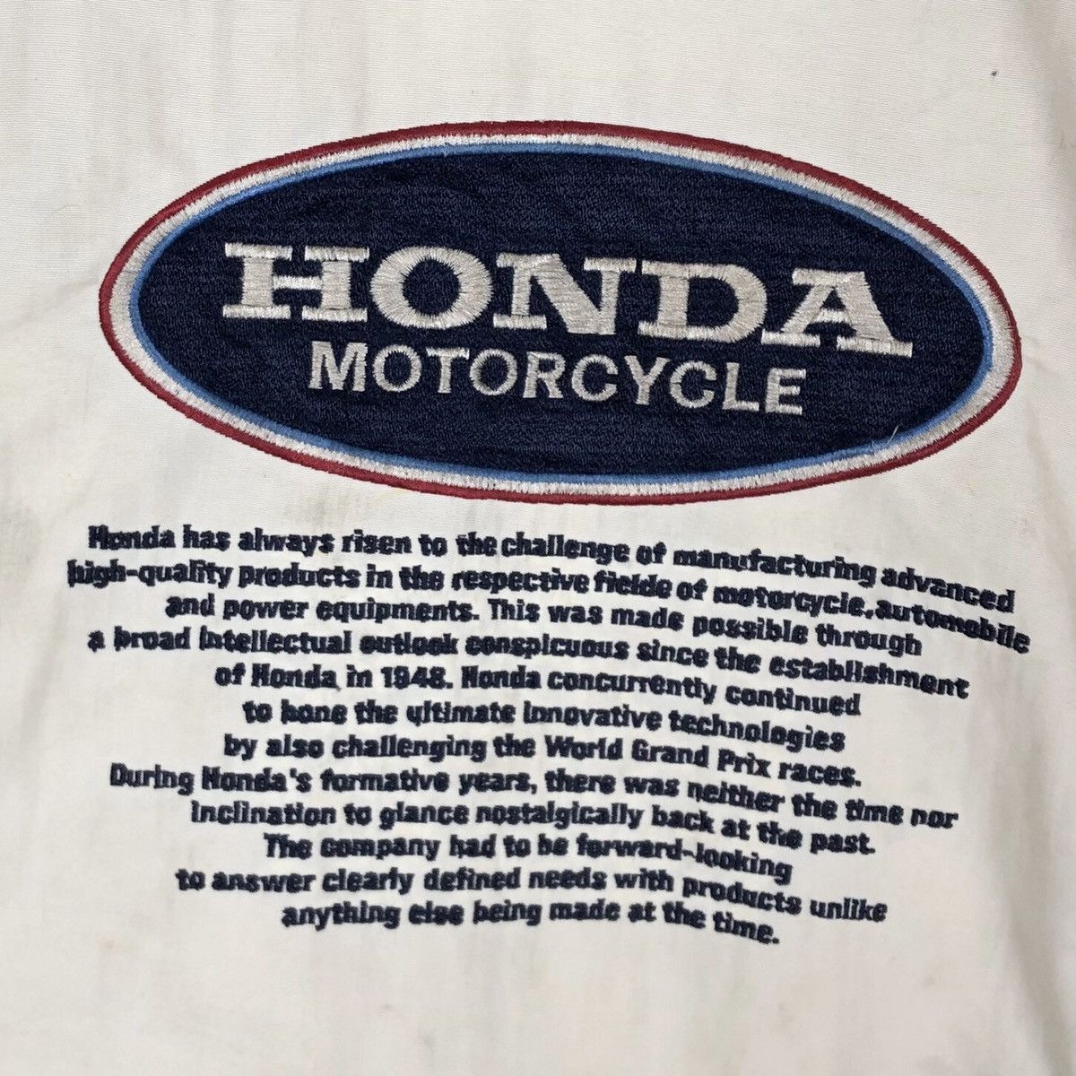 Honda × Vintage Vintage 90s Honda Classics Motorcycle Light Rider Jacket Size US L / EU 52-54 / 3 - 16 Thumbnail