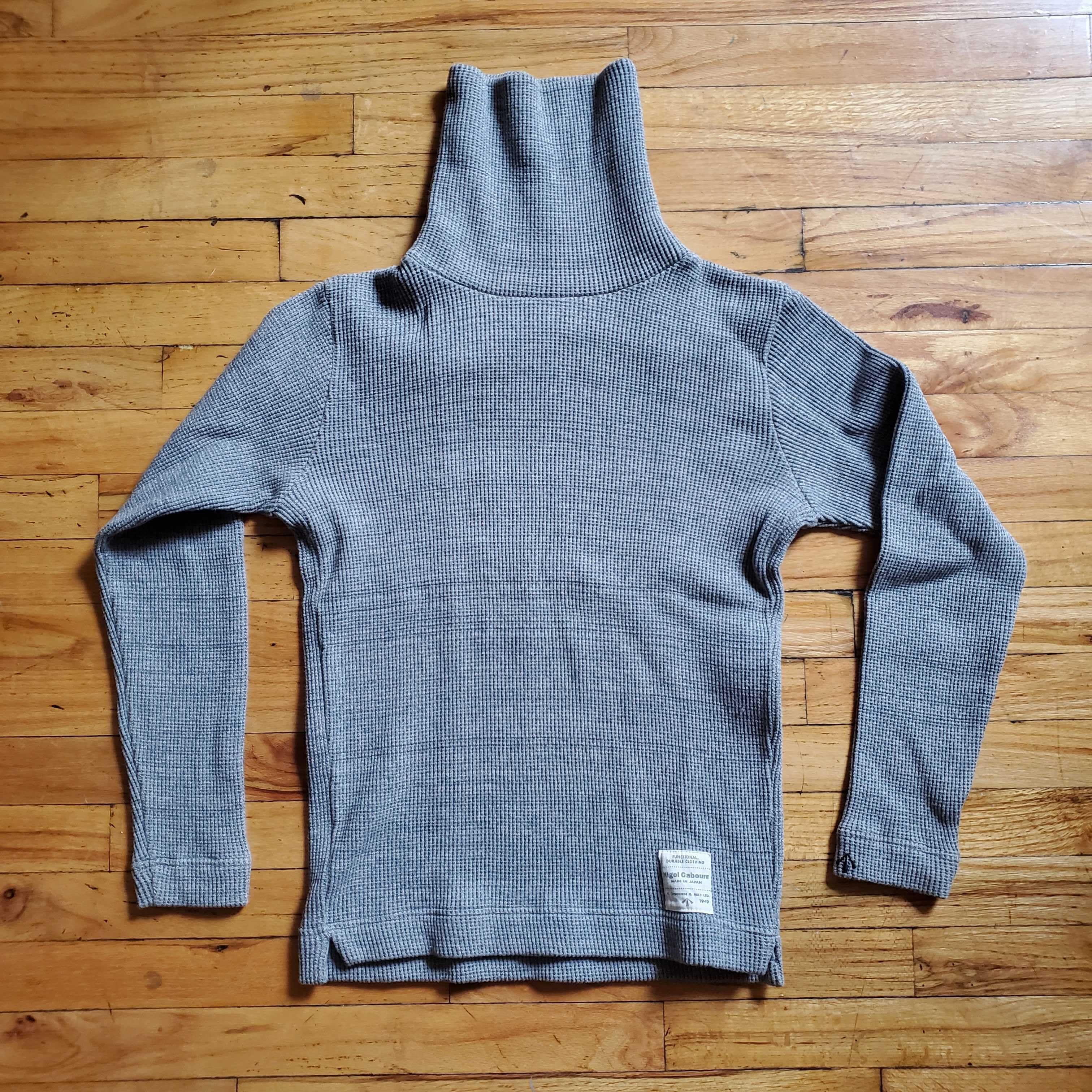 NigelCabourn / Nigel Cabourn Turtle Neck Waffle Shirt