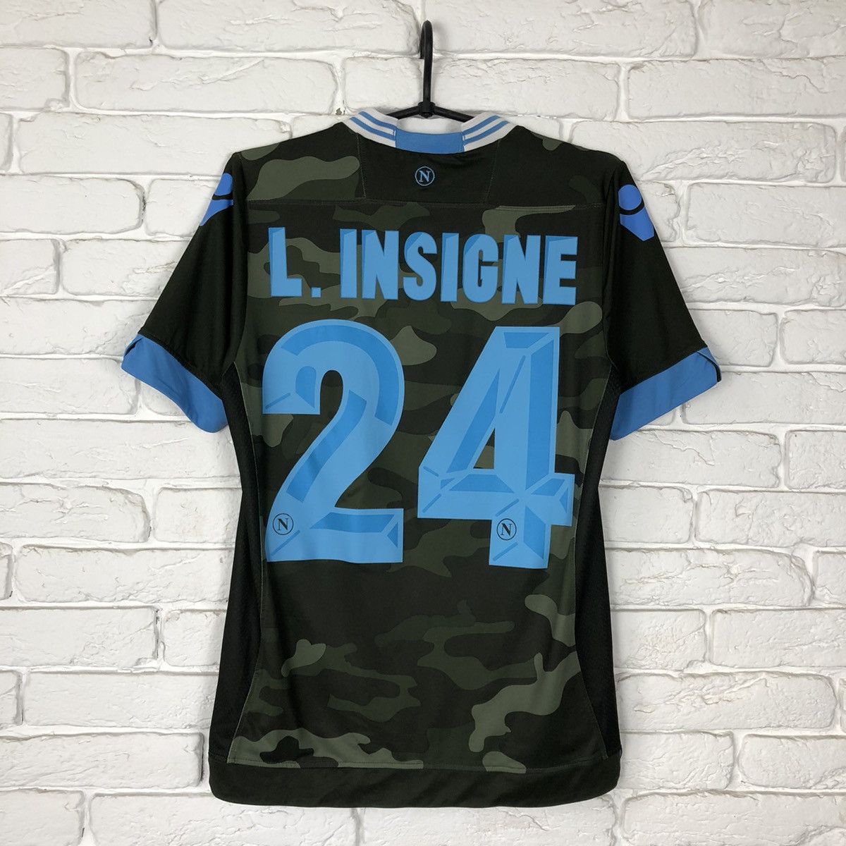 Macron Napoli Insigne 2013 2014 third jersey Size US S / EU 44-46 / 1 - 2 Thumbnail