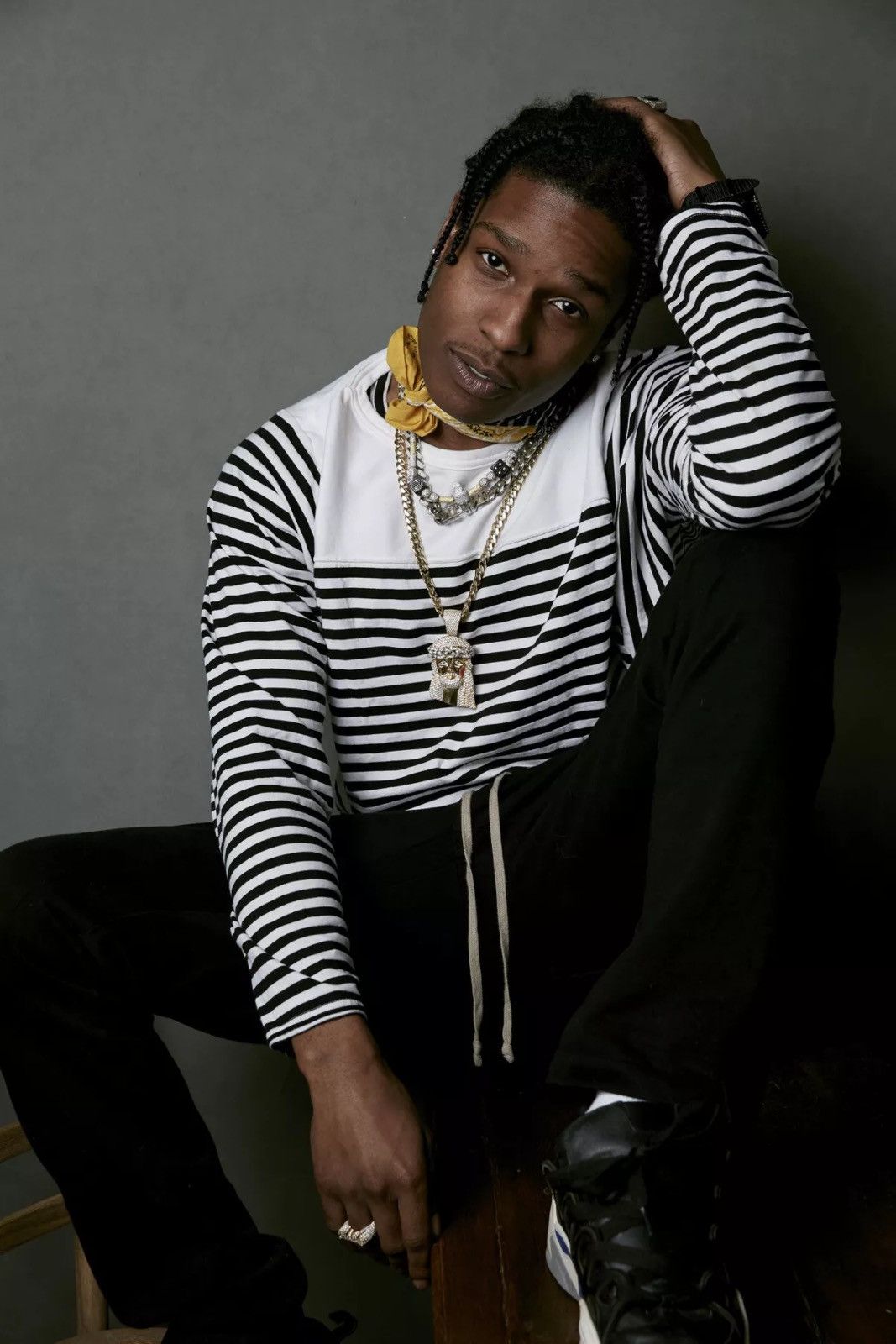 A$AP Rocky × Saint James × Vintage Saint James vintage 90s ASAP Rocky striped longsleeve Size US S / EU 44-46 / 1 - 3 Thumbnail