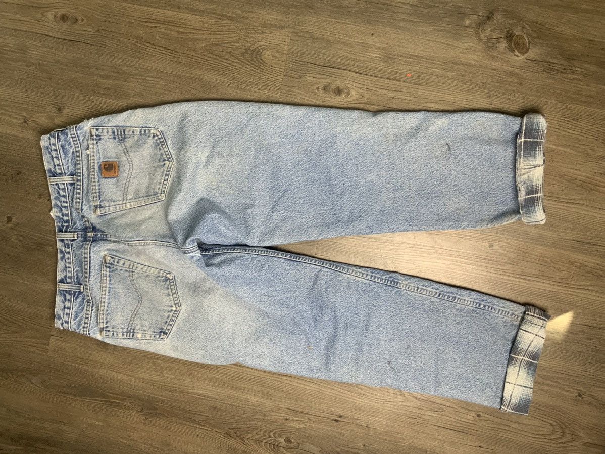 Carhartt Early 00's Y2K Carhartt Flannel Lined Jeans size 32 Size US 32 / EU 48 - 4 Thumbnail