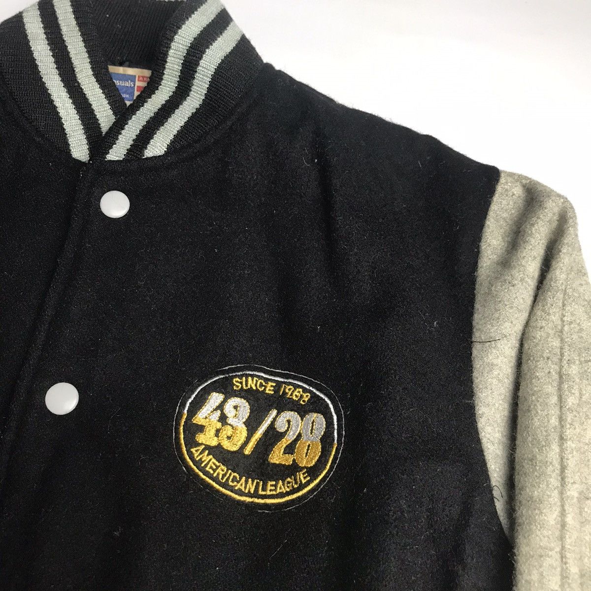 MLB × Vintage Vintage Townner-Casuals 43/28 American League Wool Varsity Size US M / EU 48-50 / 2 - 4 Thumbnail