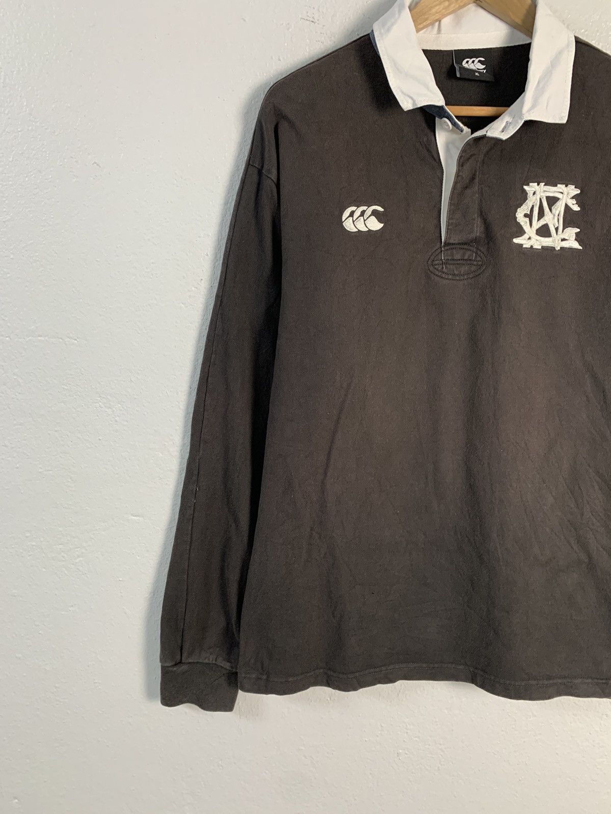 Canterbury of New Zealand Canterbury Faded Long Sleeve Polo Tee Size US L / EU 52-54 / 3 - 2 Thumbnail