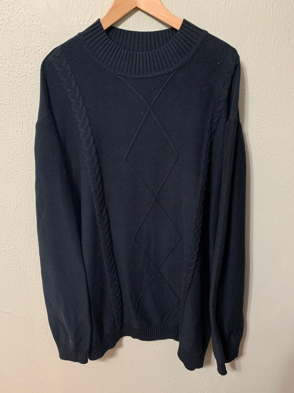 Vintage Vintage Diamond Chain Stream Knit Sweater Size US XXL / EU 58 / 5 - 1 Thumbnail