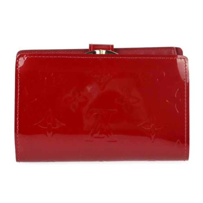 Louis Vuitton Louis Vuitton Portefeuille Viennois Red Vernis