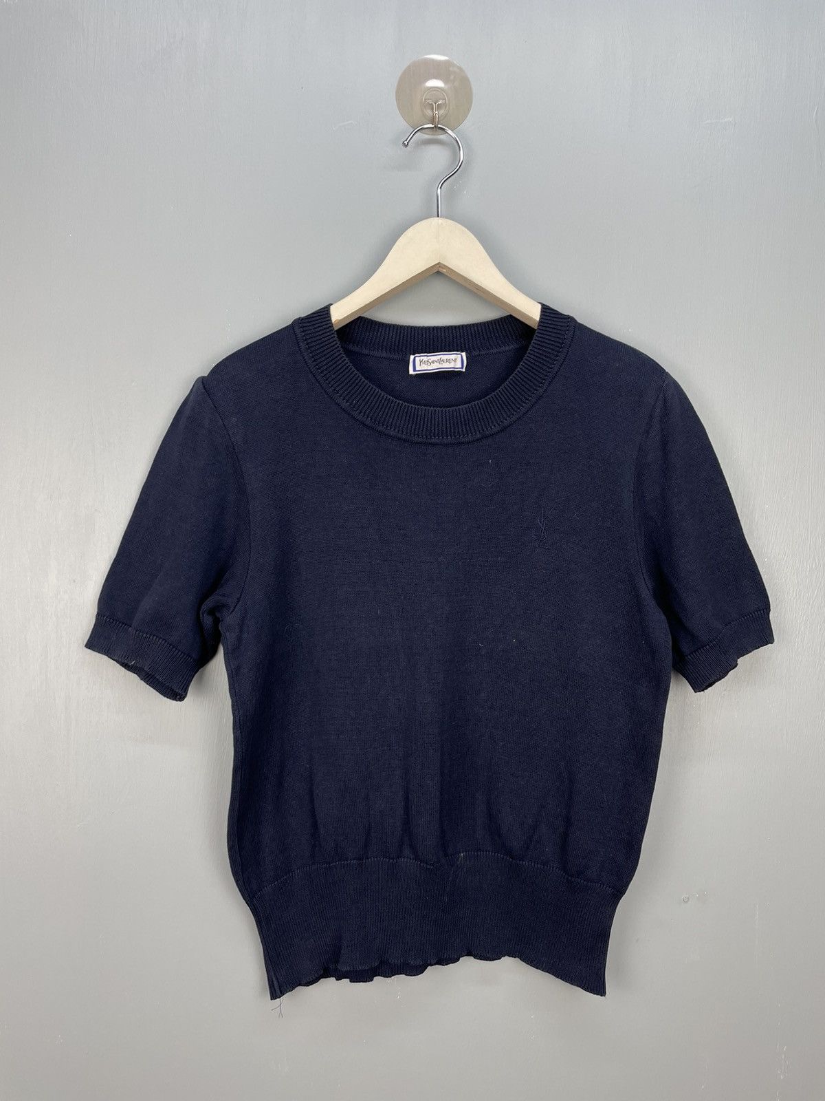 Vintage × Yves Saint Laurent Vintage Yves Saint Laurent short sleeve knitwear Size US M / EU 48-50 / 2 - 1 Thumbnail