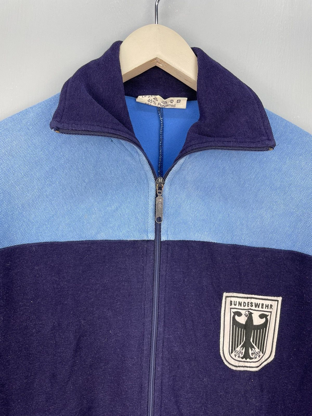 Vintage Vintage Bundeswehr zip up sweater Size US L / EU 52-54 / 3 - 3 Thumbnail