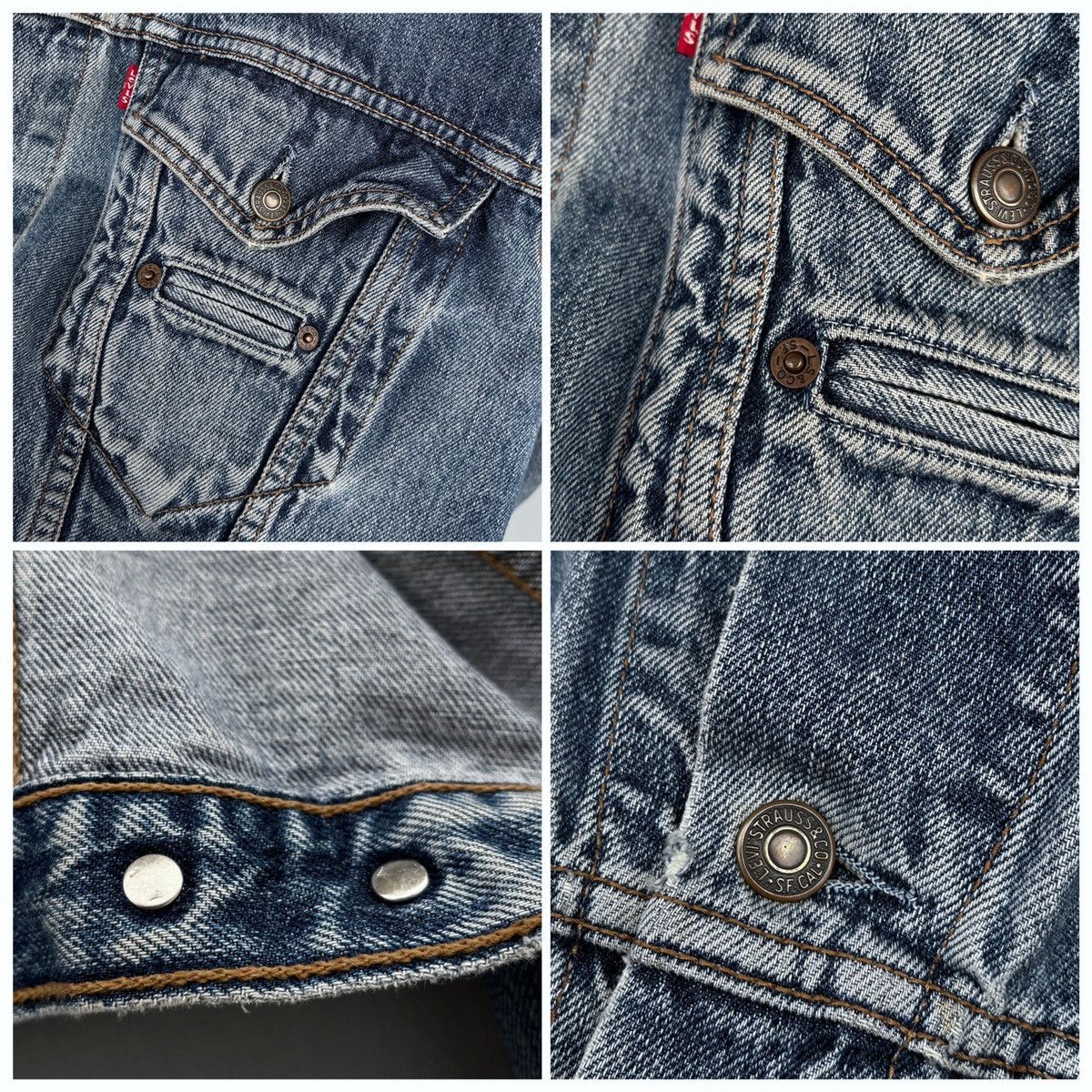 Levi's × Levi's Vintage Clothing 🔥Rare Vintage 90’s LEVIS DENIM Trucker Jacket XL Size US XL / EU 56 / 4 - 5 Thumbnail