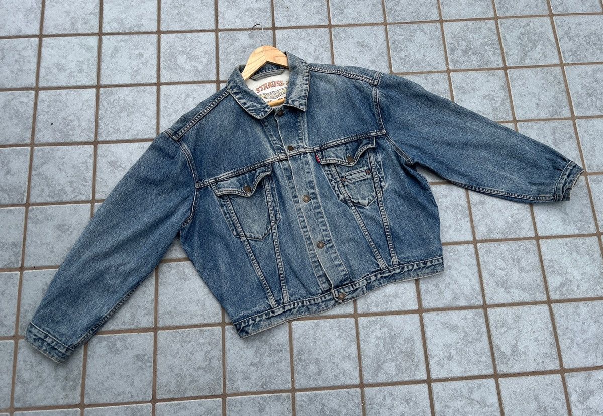 Levi's × Levi's Vintage Clothing 🔥Rare Vintage 90’s LEVIS DENIM Trucker Jacket XL Size US XL / EU 56 / 4 - 7 Thumbnail