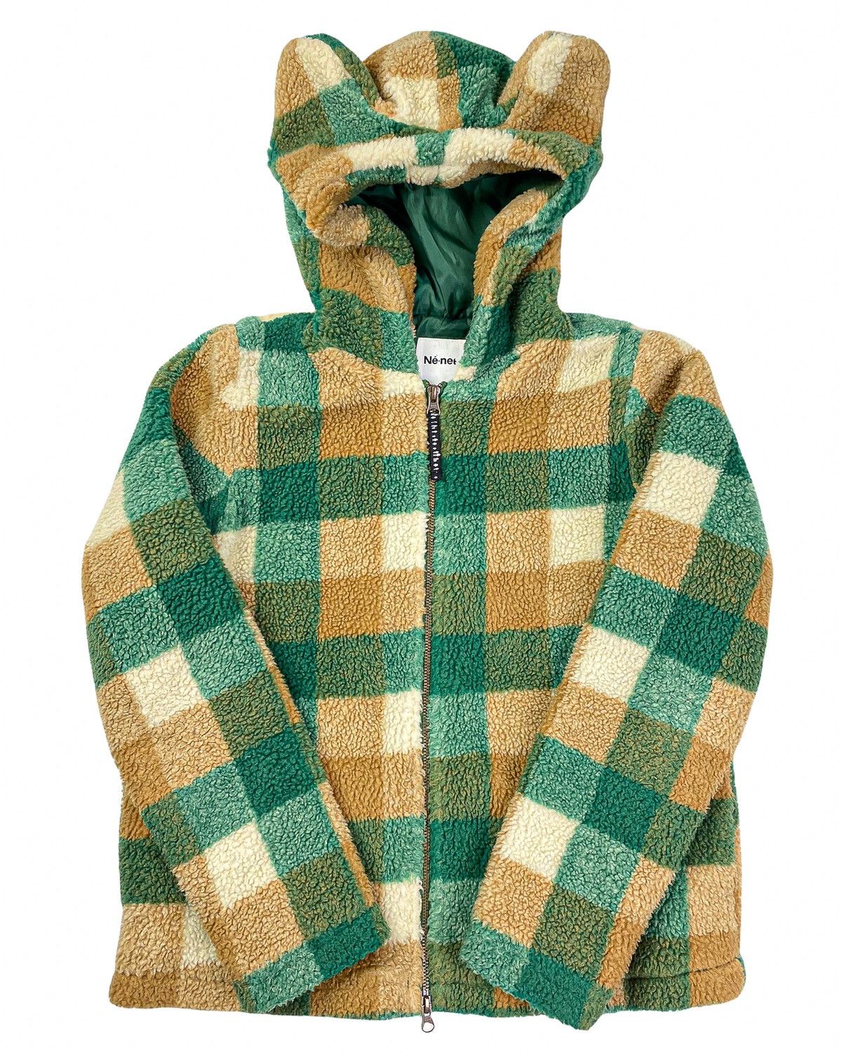 Issey Miyake Cat Ear Plaid Fleece Jacket Grailed