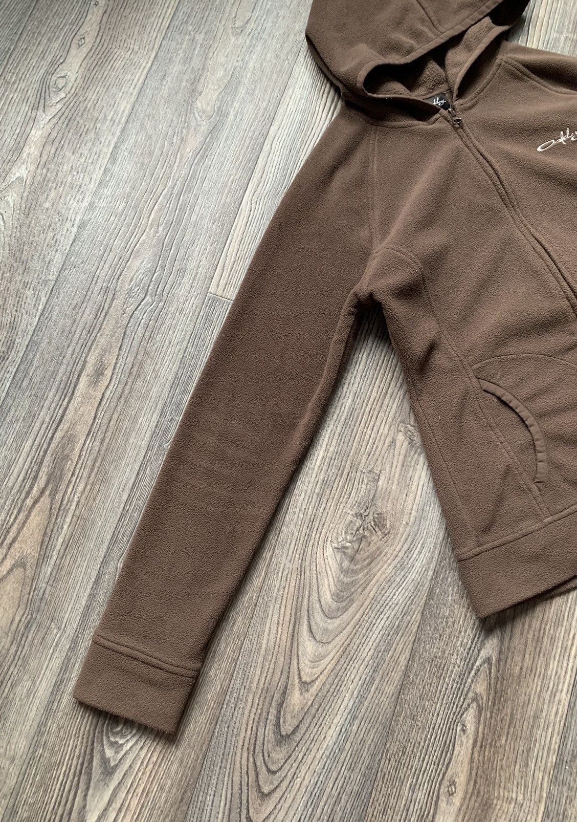 Oakley OAKLEY RARE BROWN FLEECE HOODIE Y2K VINTAGE HOODIE Size L / US 10 / IT 46 - 7 Thumbnail