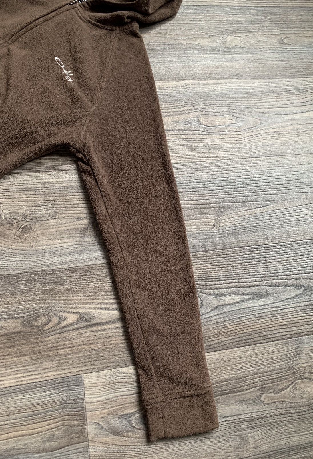 Oakley OAKLEY RARE BROWN FLEECE HOODIE Y2K VINTAGE HOODIE Size L / US 10 / IT 46 - 8 Thumbnail