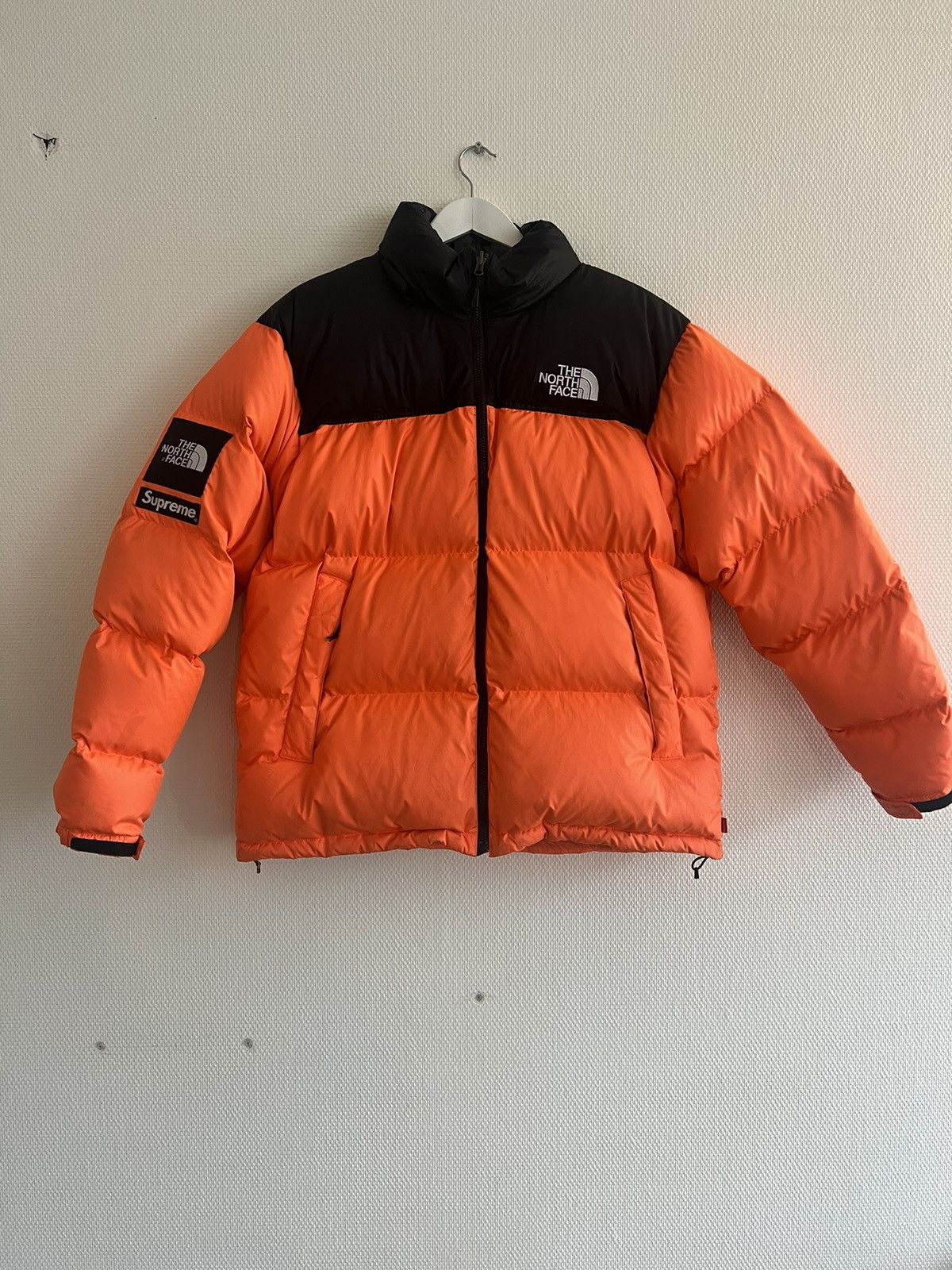 Supreme North Face Orange Nuptse Jacket Supreme North Face Jacket 