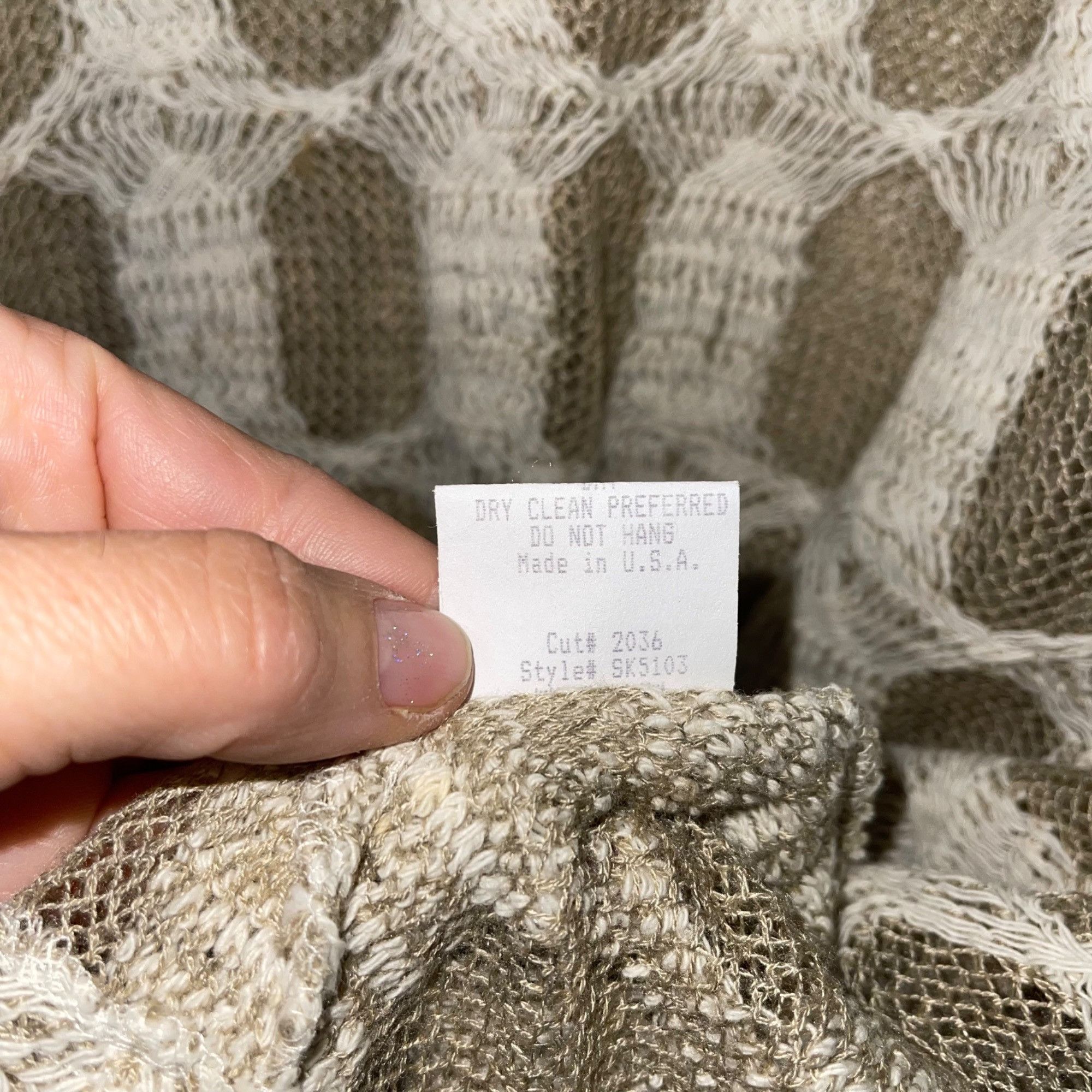 Positano Womens Sweater Medium Oversized Lagenlook Cotton