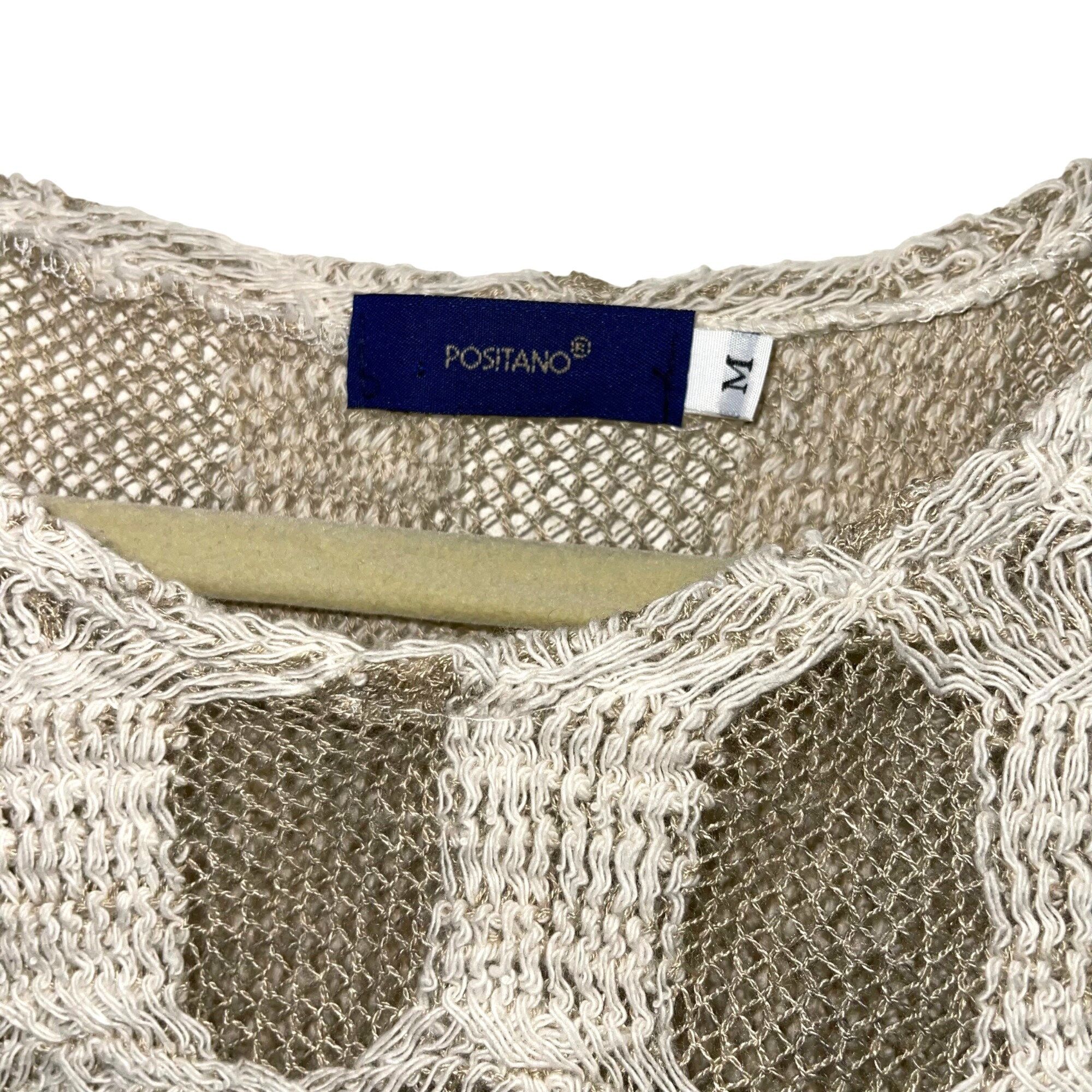 Positano Womens Sweater Medium Oversized Lagenlook Cotton