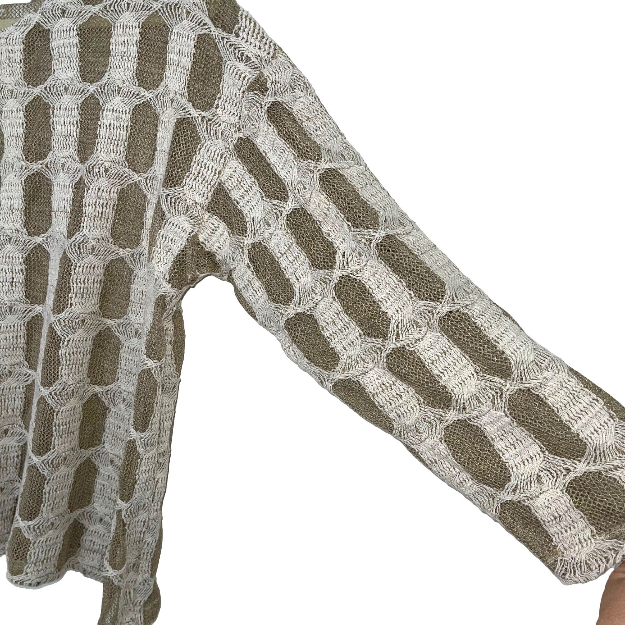 Positano Womens Sweater Medium Oversized Lagenlook Cotton