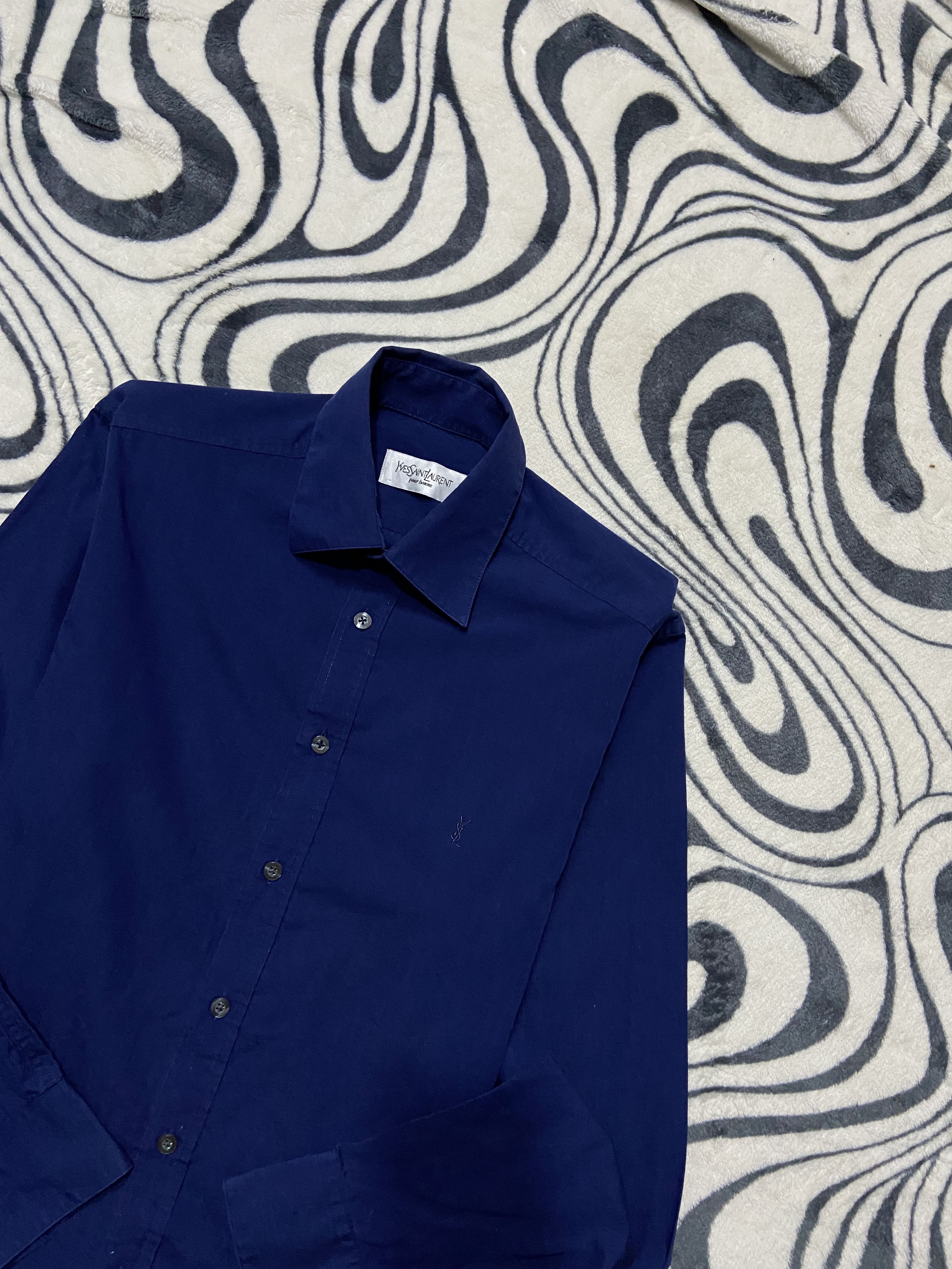 Yves Saint Laurent Yves Saint Laurent YSL Men's Long Sleeve Shirt Size US S / EU 44-46 / 1 - 2 Thumbnail